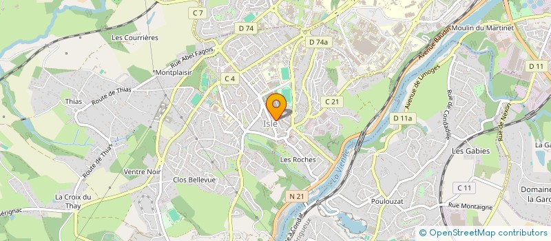 localisation de l'entreprise MADAME ANGELIQUE DECAUX  ISLE