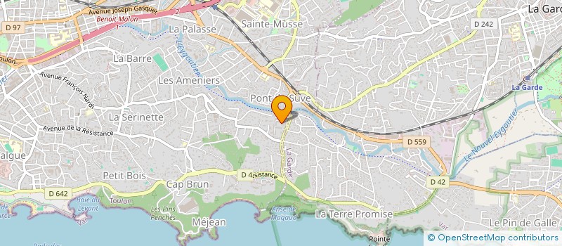 localisation de l'entreprise MADAME ANGELIQUE DECHAMPS  TOULON