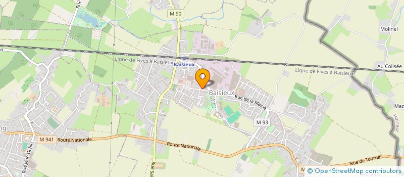 localisation de l'entreprise MADAME ANGELIQUE DECOTTIGNIES à BAISIEUX