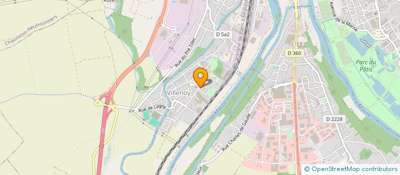 localisation de l'entreprise MADAME ANGELIQUE DELANOS  VILLENOY