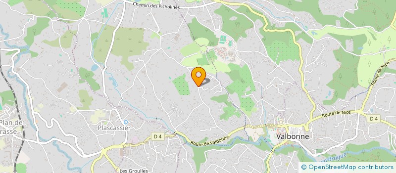 localisation de l'entreprise MADAME ANGELIQUE DELFOLIE  CHATEAUNEUF-GRASSE