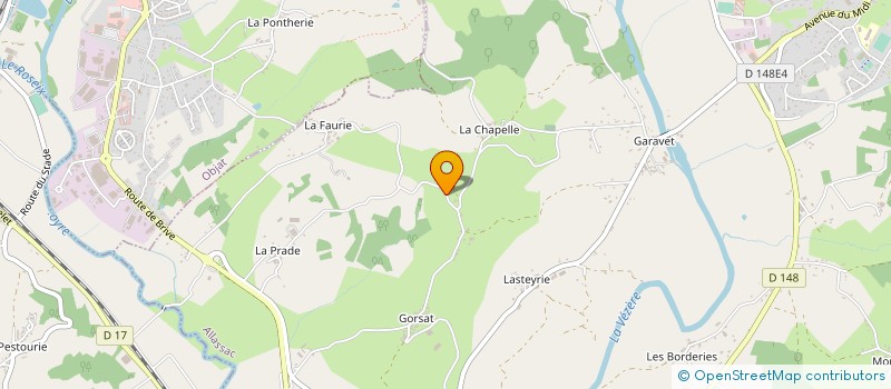 localisation de l'entreprise MADAME ANGELIQUE DELMAS à ALLASSAC