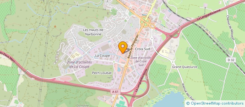 localisation de l'entreprise MADAME ANGELIQUE DELOUCHE  NARBONNE