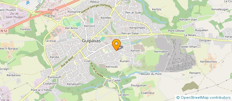 localisation de l'entreprise MADAME ANGELIQUE DEMEESTER  GUIPAVAS