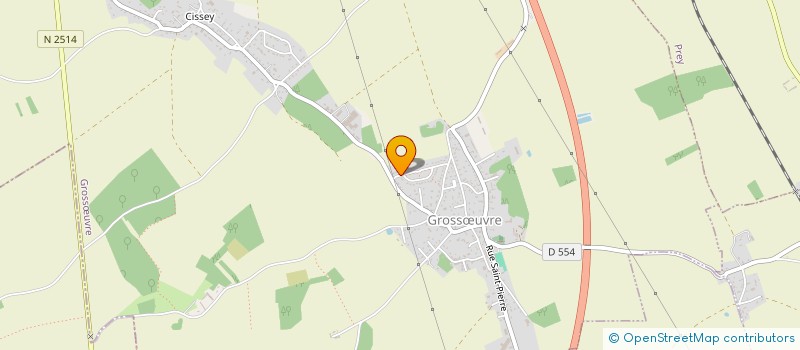 localisation de l'entreprise MADAME ANGELIQUE DERVEAUX  GROSSUVRE