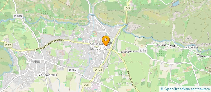 localisation de l'entreprise MADAME ANGELIQUE DERVIEUX  MAUSSANE-LES-ALPILLES