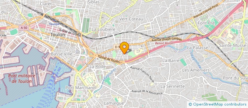 localisation de l'entreprise MADAME ANGELIQUE DEUM  TOULON