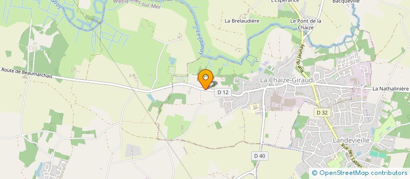 localisation de l'entreprise MADAME ANGELIQUE DEWEERDT  LA CHAIZE-GIRAUD