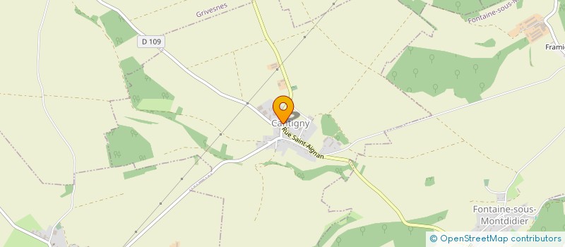 localisation de l'entreprise MADAME ANGELIQUE DI FRANCESCO  CANTIGNY