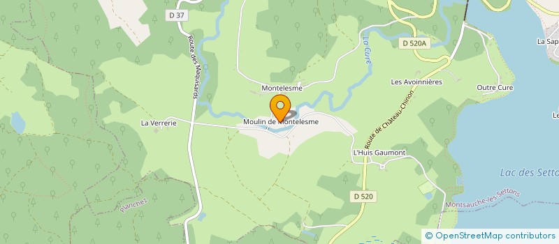localisation de l'entreprise MADAME ANGELIQUE DIEU à MONTSAUCHE-LES-SETTONS