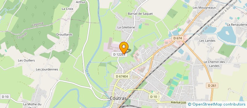 localisation de l'entreprise MADAME ANGELIQUE DUBOIS  COUTRAS