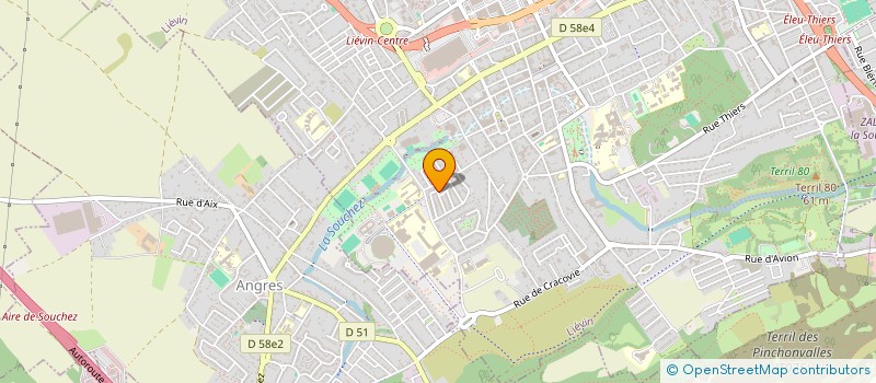localisation de l'entreprise MADAME ANGELIQUE DUBOIS  LIEVIN