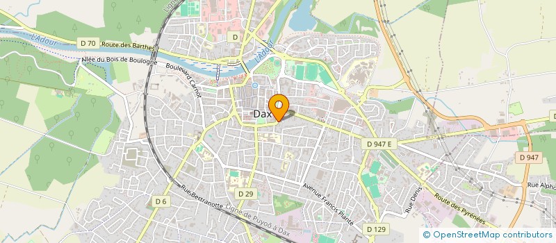 localisation de l'entreprise MADAME ANGELIQUE DULOISY  DAX