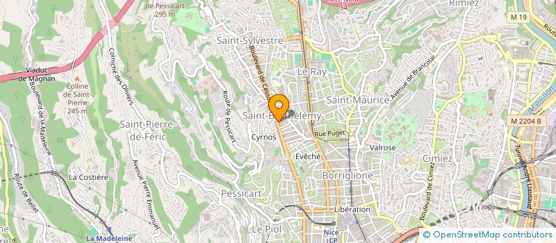 localisation de l'entreprise MADAME ANGELIQUE DUMONT  NICE