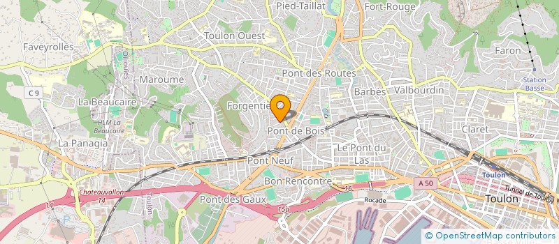 localisation de l'entreprise MADAME ANGELIQUE DUMONTEIL  TOULON