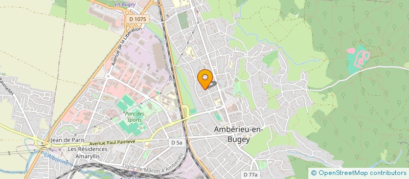 localisation de l'entreprise MADAME ANGELIQUE DURAND  AMBERIEU-EN-BUGEY