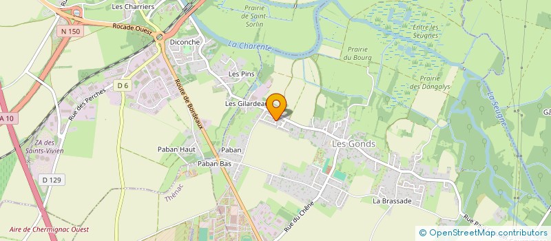 localisation de l'entreprise MADAME ANGELIQUE DYANI  LES GONDS