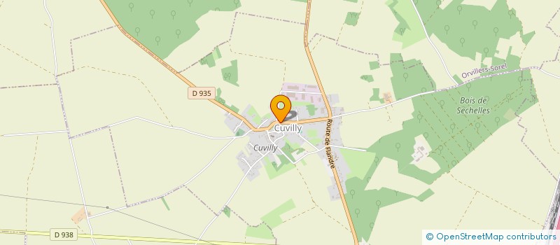 localisation de l'entreprise MADAME ANGELIQUE ESNEE  CUVILLY