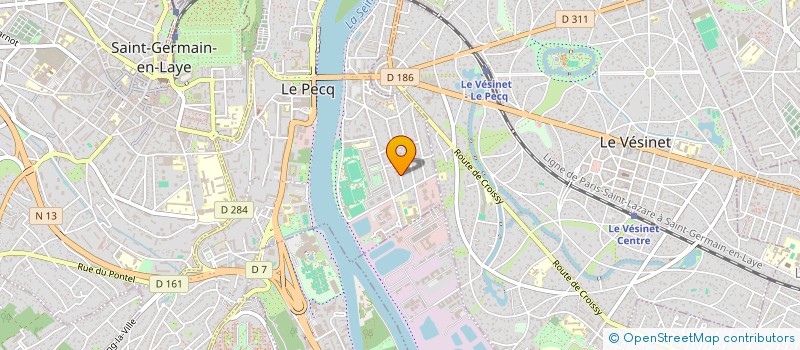 localisation de l'entreprise MADAME ANGELIQUE EVIN  LE PECQ