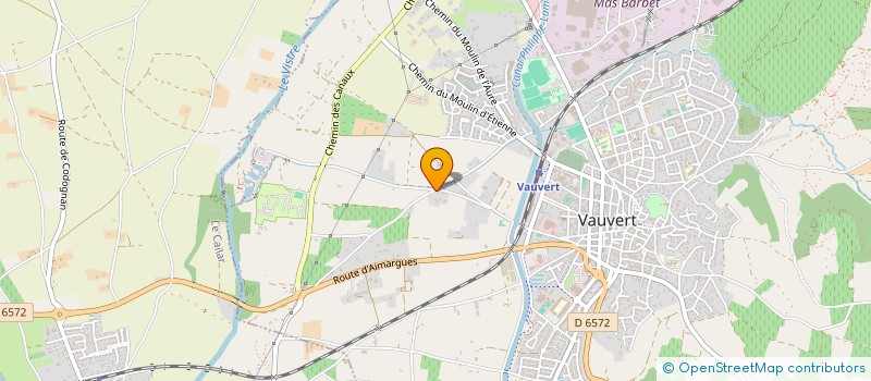 localisation de l'entreprise MADAME ANGELIQUE EVIN  VAUVERT