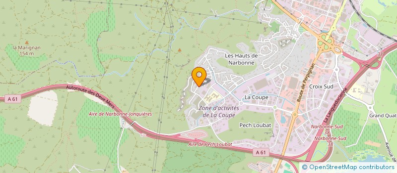 localisation de l'entreprise MADAME ANGELIQUE FARAGOU  NARBONNE