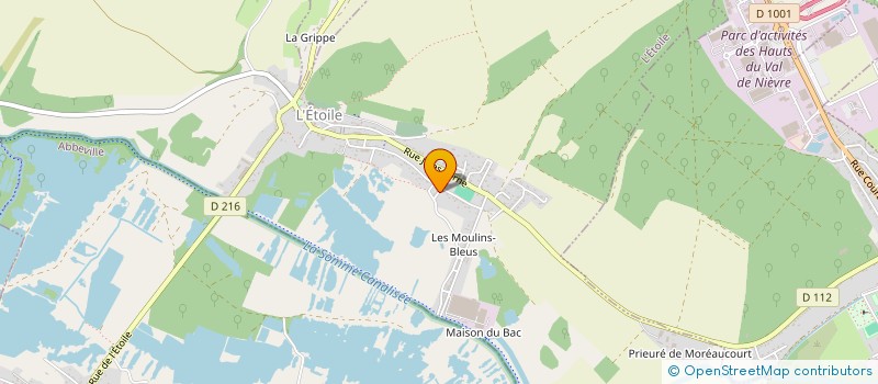 localisation de l'entreprise MADAME ANGELIQUE FAVRELLE à L'ETOILE