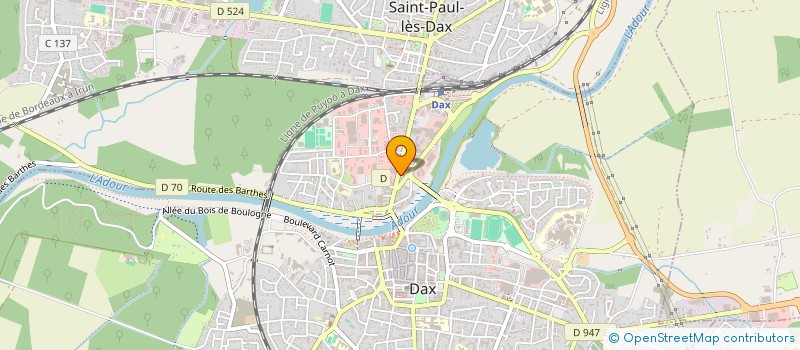 localisation de l'entreprise MADAME ANGELIQUE FERNANDEZ  DAX