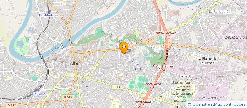 localisation de l'entreprise MADAME ANGELIQUE FERREIRA à ALBI