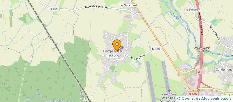 localisation de l'entreprise MADAME ANGELIQUE FERRY  FARGES-LES-CHALON