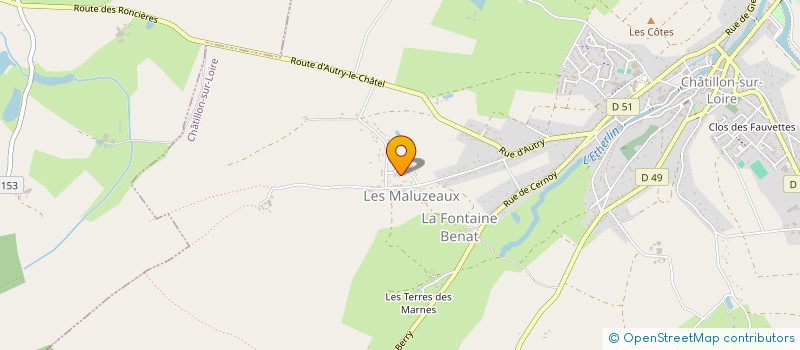 localisation de l'entreprise MADAME ANGELIQUE FLEUNET à CHATILLON-SUR-LOIRE