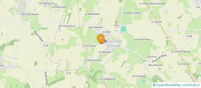 localisation de l'entreprise MADAME ANGELIQUE FONTAINE à SAINT-ANDRE-D HUIRIAT
