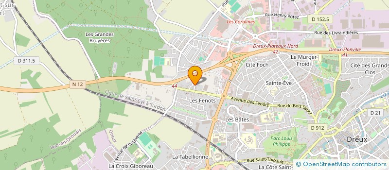 localisation de l'entreprise MADAME ANGELIQUE FONTAINE à DREUX