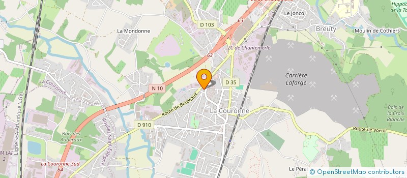 localisation de l'entreprise MADAME ANGELIQUE FORT  LA COURONNE