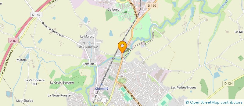 localisation de l'entreprise MADAME ANGELIQUE FOUCART  CHEMILLE-EN-ANJOU