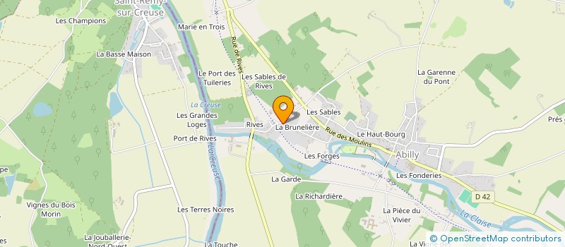 localisation de l'entreprise MADAME ANGELIQUE FOURCHEAIGU  ABILLY