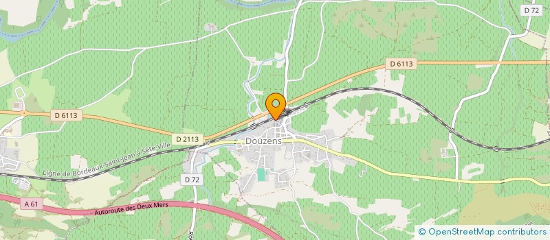 localisation de l'entreprise MADAME ANGELIQUE GABRIEL  DOUZENS