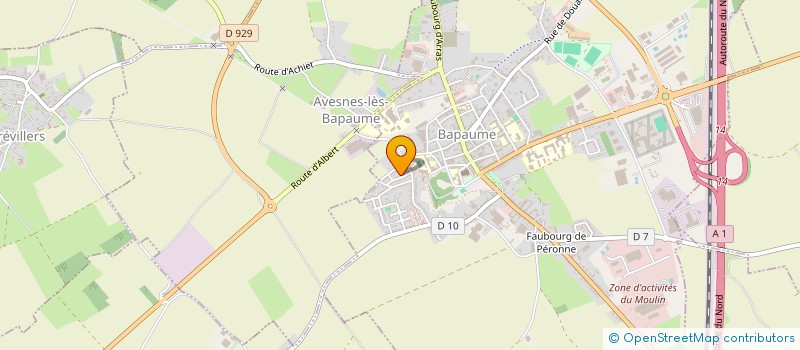 localisation de l'entreprise MADAME ANGELIQUE GACI à BAPAUME