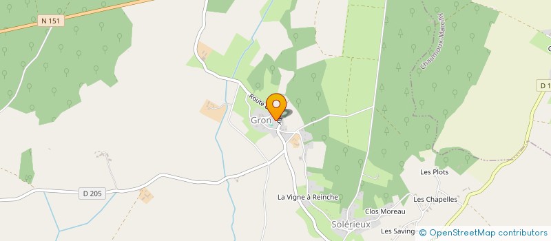 localisation de l'entreprise MADAME ANGELIQUE GAIDDON  GRON