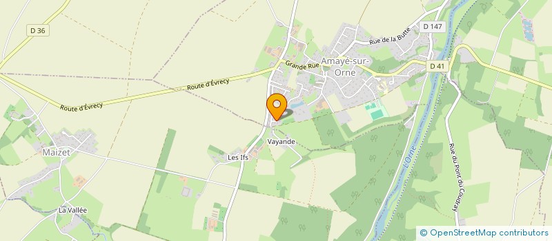 localisation de l'entreprise MADAME ANGELIQUE GALOT  AMAYE-SUR-ORNE