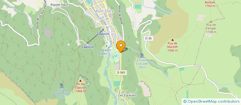 localisation de l'entreprise MADAME ANGELIQUE GARCIA  MONT-DORE