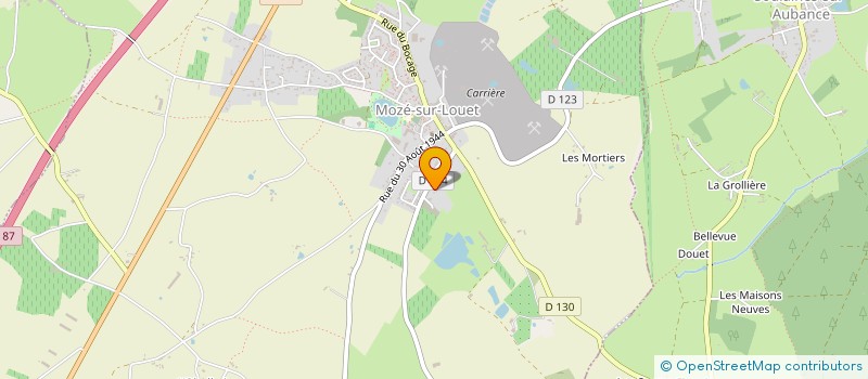 localisation de l'entreprise MADAME ANGELIQUE GARDEMBAS  MOZE-SUR-LOUET