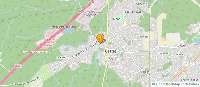 localisation de l'entreprise MADAME ANGELIQUE GARNUNG  CESTAS