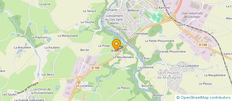 localisation de l'entreprise MADAME ANGELIQUE GARREAU  CHANVERRIE