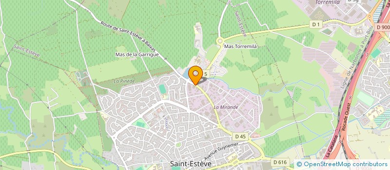 localisation de l'entreprise MADAME ANGELIQUE GAUDARD  SAINT-ESTEVE