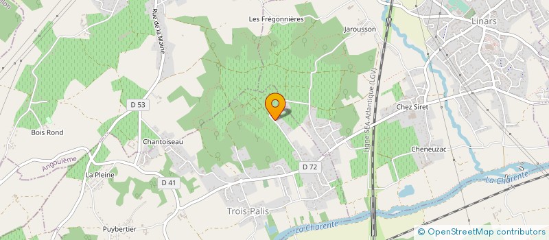 localisation de l'entreprise MADAME ANGELIQUE GAUTHIER à TROIS-PALIS