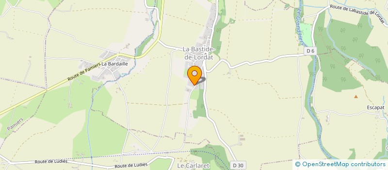 localisation de l'entreprise MADAME ANGELIQUE GAUTIER à LA BASTIDE-DE-LORDAT
