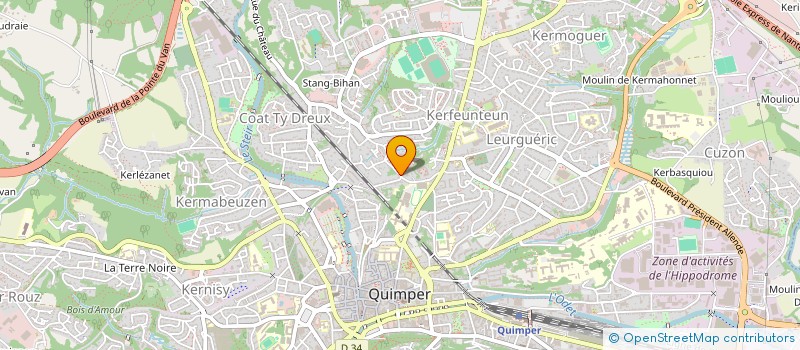 localisation de l'entreprise MADAME ANGELIQUE GAZZARIN à QUIMPER