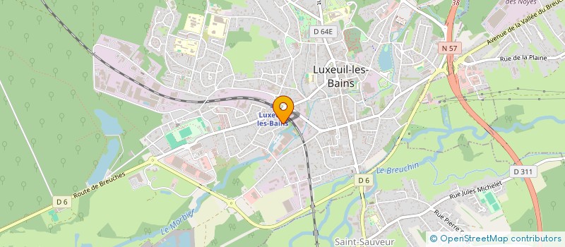 localisation de l'entreprise MADAME ANGELIQUE GENET  LUXEUIL-LES-BAINS