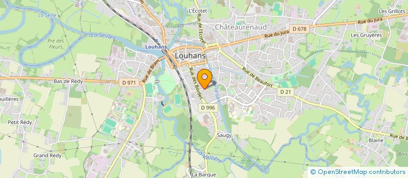 localisation de l'entreprise MADAME ANGELIQUE GENIN à LOUHANS