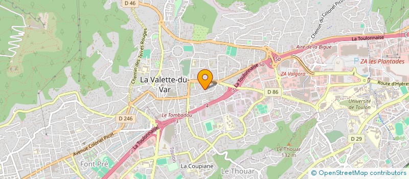 localisation de l'entreprise MADAME ANGELIQUE GIRARD à LA VALETTE-DU-VAR